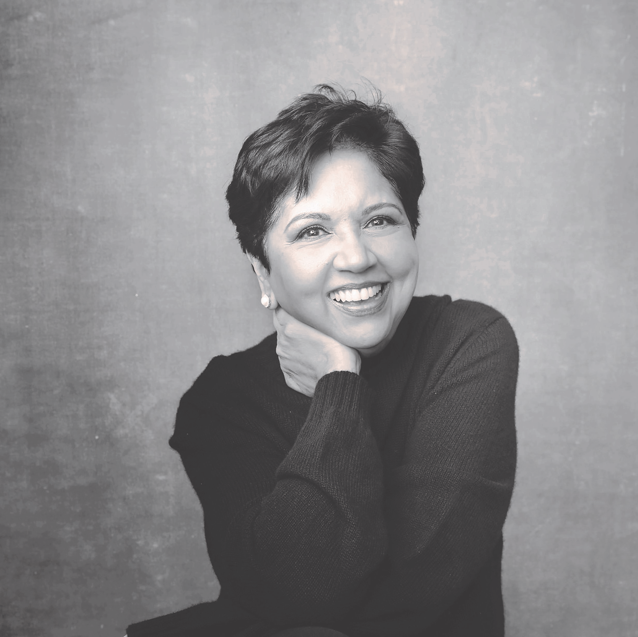 Indra Nooyi - Book Headshot B&W FOR WEBSITE David Foster
